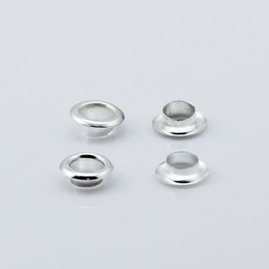 Beadsnice Silver Plated Metal Pärlor Grommet Core Findings Perfekt för stora hålpärlor Mässing Bead Cores ID 29289