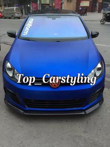 Metallic Matte Blue Vinyl Wrap with Air Bubble Free / air channel matt chrome Car Wrap Film styling foil size 1.52*20M/Roll (5ftx66ft)