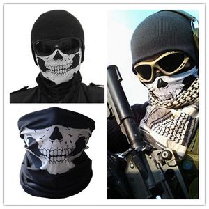 Gratis verzending Halloween Skull Party Mask Skeleton Outdoor Motorfiets Ghost Sjaal Halswarmer Winter Bandana Hoofddeksels TY1536