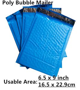 Toptan Yeni Stil [PB#69+]- Mavi 6.5x9inch / 165x229mm Kullanılabilir Uzay Poli Kabarcık Posteri Zarfları Yastıklı Posta Çantası Kendi Sızdırmazlık [50 PCS]