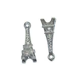 Beadsnice Charm Ciondolo Torre Eiffel per Charm Bracciale europeo Gioielli Ciondola Bead Commercio all'ingrosso Senza nichel e senza piombo ID 29168