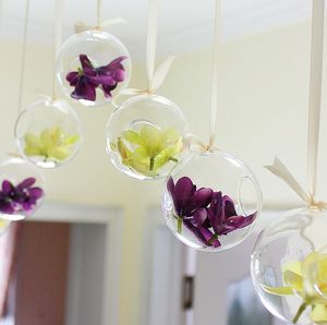Bröllop hängande bubbla te ljus hållare hem dekoration lyktor 50pcs / lot bröllop leverantör ems