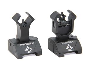 Diamondhead DIAMOND Combat Flip-Up Mirino posteriore per guida Picatinny Nero/Dark Earth