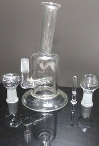 5.5" Mini Bubbler Glass Ash Catcher Inline Percolator Water Pipe Oil Rig Bong Best Quality 10.0MM Joint