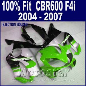 Honda CBR 600 F4I Fairings 2004 2005 2006 2007ボディパーツCBR600 F4I 04 05 06 06 07 Green Hasd