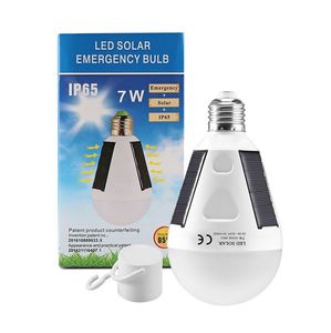 E27 7W 12W Solar Lamp 85-265V Energy Saving Light LED Intelligent Lamp Rechargeable Solar Emergency Bulb Daylight