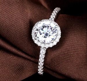 ForLove Two Gifts Luxury Simulated CZ Diamond Anelli in vero argento sterling 925 puro per anello da donna con diamante simulato