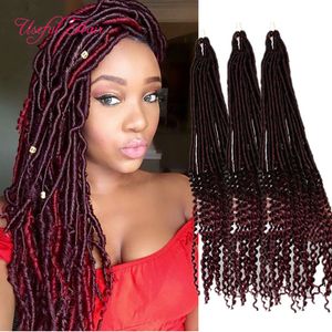 GRANDE sconto 11.11 GODDESS CROCHET BRAIDS faux locs trecce capelli 100g crochet trecce estensioni dei capelli finti dreadlocks capelli intrecciati sintetici