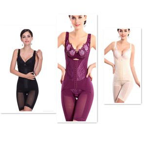 EPACK M TILL 4XL KVINNOR Sömlös hela kroppsformare midja underbust Cincher kostym Kontrollföretag Magen Beige Black Purple Free Drop