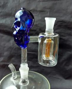 free shipping -----2016 new Stained glass skull plug filters,Hookah glass / glass bong accessories, color random delivery