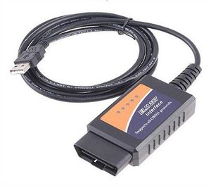 ELM327 USB en plastique OBD II Scanner Câble Wifi Bluetooth Wifi USB Mini USB OBD2 Outil de diagnostic