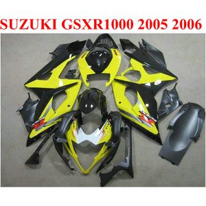 Lägsta prisfeedningar för Suzuki GSXR1000 K5 K6 Svart Gul GSX R1000 GSXR Fairing Kit TF96