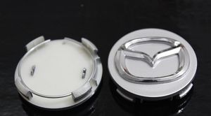 4 adet 56mm Mazda Logo Araba Amblem Tekerlek Merkezi Hub Cap Rozeti Toz Geçirmez Mazda 2 3 5 6 CX-5 CX-7 CX-9 RX8 için Kapakları