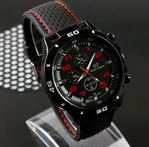 Gt Gt Free оптовых-Продажа F1 Racing Мужские спортивные часы Luxury Brand Grand Touring GT силиконовый Мужские кварцевые военные часы Свободная перевозка груза