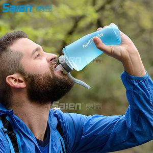 water bottle Collapsible Food-Grade Lightweight Wear-Resisting Foldable Outdoor Sports Silicone - Folding Bottles Portable