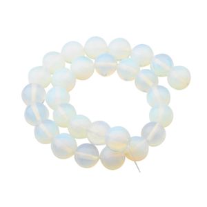 الكريستال الطبيعي opalite 14 ملليمتر جولة الخرز ل diy صنع سحر مجوهرات قلادة سوار فضفاض 28pcs حجر الخرز بالجملة