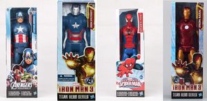 New The Avengers 2 action figures Marvel spiderman iron man 3 caption america darth vader green goblin PVC figure 12" kids toys dolls