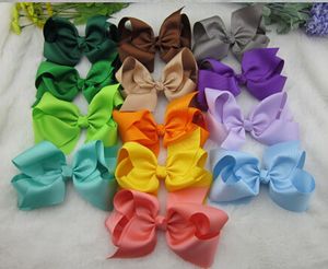 32pcs lot 6 inch big ribbon bows girls hair accessories hair bow withclip hot selling bows for girl 25colors free