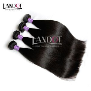 Feixes de Tecer Cabelo Virgem brasileira Reta Não Transformados Peruano Malaio Indiano Cambojano Remy Extensão Do Cabelo Humano Cor Natural Dyeable