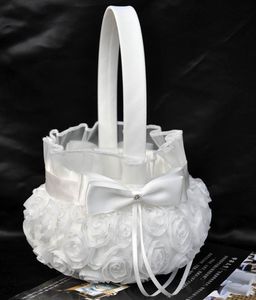 2020 Ceremonia ślubna Party Miłość Case Satin Bowknot Kwiat Kosz dla Kobiet Dziewczyna DIY Dekoracja Home Decoration Torba do przechowywania Pojemnik