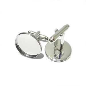 Beadsnice cufflink parts for jewelry making brass handmade cufflink wholesale with 16mm round cabochon tray ID8896