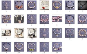 Mix 20 Stil 20 Teile/los Mode Übertreibung Luxus Legierung Kristall Perle Knospe Seide Halskette Dame/Mädchen Pullover Kette Halskette