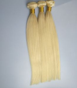 Cor 613 # trama de cabelo humano reto para mulheres brancas 100gr peça 3 peças / lote grátis dhl