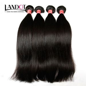 8a Best Quality Brasilianska Human Hair Weaves Extensions Obehandlade Peruanska Malaysiska Indiska Kambodjanska Mongoliska Straight Hair 3 Bundlar Lot