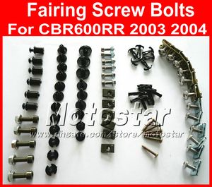 Motorcycle Fairing screw bolts kit for HONDA CBR600RR 2005 2006,CBR 600 RR 05 06 CBR 600RR black fairings aftermarket bolt screws set