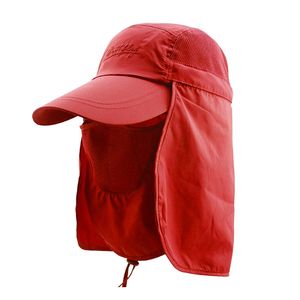 Partihandel-3 i 1 Outfly Outdoors 360 Degree Sun Visor Hat UV Neck Face Mask Protection Caps Quick-Torking