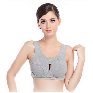 Partihandel-Hot New Arrival Womens Seamless Sports Bra Crop Top Nursing Sleep Bra Cotton Leisure Bras