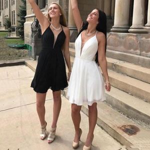 Onur törenlerinde Eve Dönüş Coktail Balo Parti Elbise Moda Plajı Bohemian Gelinlik Modelleri Şifon Kısa Boho Hizmetçi