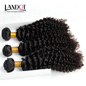 Mongolian Kinky Curly Hair Obehandlat Mongoliska Jerry Curls Mänskliga Hår Vävar Buntar 3st LOT 8A Grade Mongolian Deep Curly Hair Extension