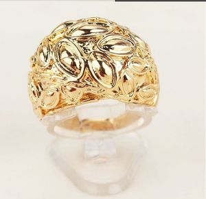Klasyczny 18K Złoto Wypełnione Ring Vintage obrączki do mężczyzn Kobiety Biżuteria Hurtownie