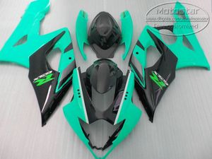 Łwycenia motocykli dla Suzuki 2005 2006 GSXR 1000 K5 K6 Zielony Czarny Zestaw Fairing GSX-R1000 05 06 GSXR1000 Zestaw Motobike QF17