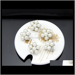 Stift Pearl Brosch Flower Bouquet Wedding Brooches Badge For Women Men Christmas Fashion Jewelry Gift Drop Eyplj Kyd0q