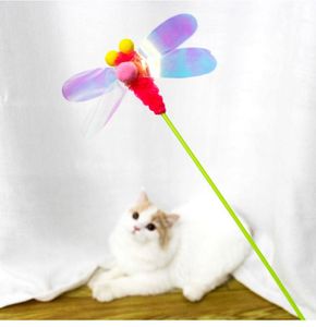 Cat Toys Insect Dragonfly Playful Stick Toy Combination Pet Supplies Christmas Gift Happy Interactive Attraction