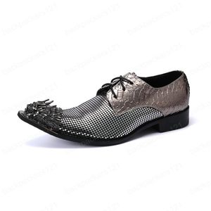Trending Fashion Genuine Leather Men's Office Oxfords Pointed Toe Man Wedding Party Flats Formal Dress Handmade Shoes