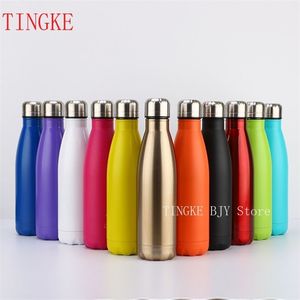 350/500/750/1000 Ml Fashion Creative Double-wall Stainless Steel Water Bottle Thermos, Thermal Insulation for Sports 211109