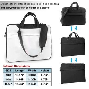 10pcs DHL Blank laptop case sublimation consumables shoulder bags for 13inch 14inch&15.6 inch