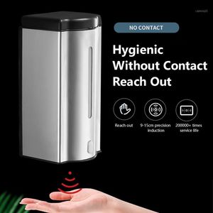 304 Stainless Steel Automatic Sensor Hand Soap Dispenser Wall-mounted Liquid Cleaner Touchless Sanitizer