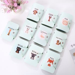 Cute Card Holder Card Wallet Bank Credit ID Pack Female Cartoon Animal Multi-Card Bit PU Leather multi colors Case whole sale presents gifts