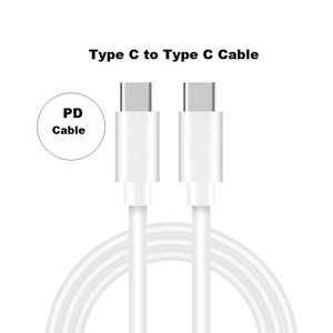 High Speed ​​USB C Cable 9V2A 60W Fast Charger Type-C Opladen Kabels Ondersteuning PD QC3.0 1m 3ft voor Samsung Huawei Xiaomi Smart Phone