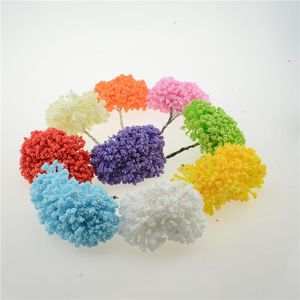 Dekorativa blommor kransar 1piece 3cm Mini Artificial Flower Foam Gypsophila Plast för hem Bröllopsdekoration DIY Krans Presentförpackning