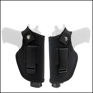 Inre bälten Utrustning Gear2 Material Taktisk Vänster Höger Hand Dolda Bär Hölster Belt Metal Clip Justerbar Pistol Gun Holster Bag Cas