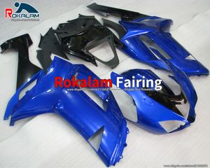 Голубые обтекивания для Cawasaki Ninja Fairing ZX6R ZX 6R 2007 2008 ZX-6R 07 08 Мотоциклетный обтекатель (литье под давлением)