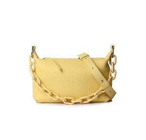 Hbp kvinnor väska handväska handväska kvinna läder mode högkvalitativ axel anpassad gul