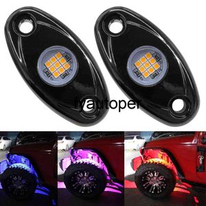 1 Pair LED Rock Lights Trail Rig Lamp Led Neon Light Underbody Glow Waterproof For Jeep Atv Suv Offroad Car Truck Yacht
