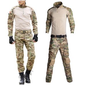 Outdoor Men Paintball Clothing Military Shooting Uniform Tactical Combat Camouflage Shirts Men Pants Army Germen Uniforms