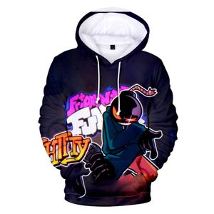 В пятницу вечером Funkin Hoodie 3D Толстовка с длинным рукавом Женщины мужской трексуит Harajuku Streetwear Видеоигра Одежда плюс размер